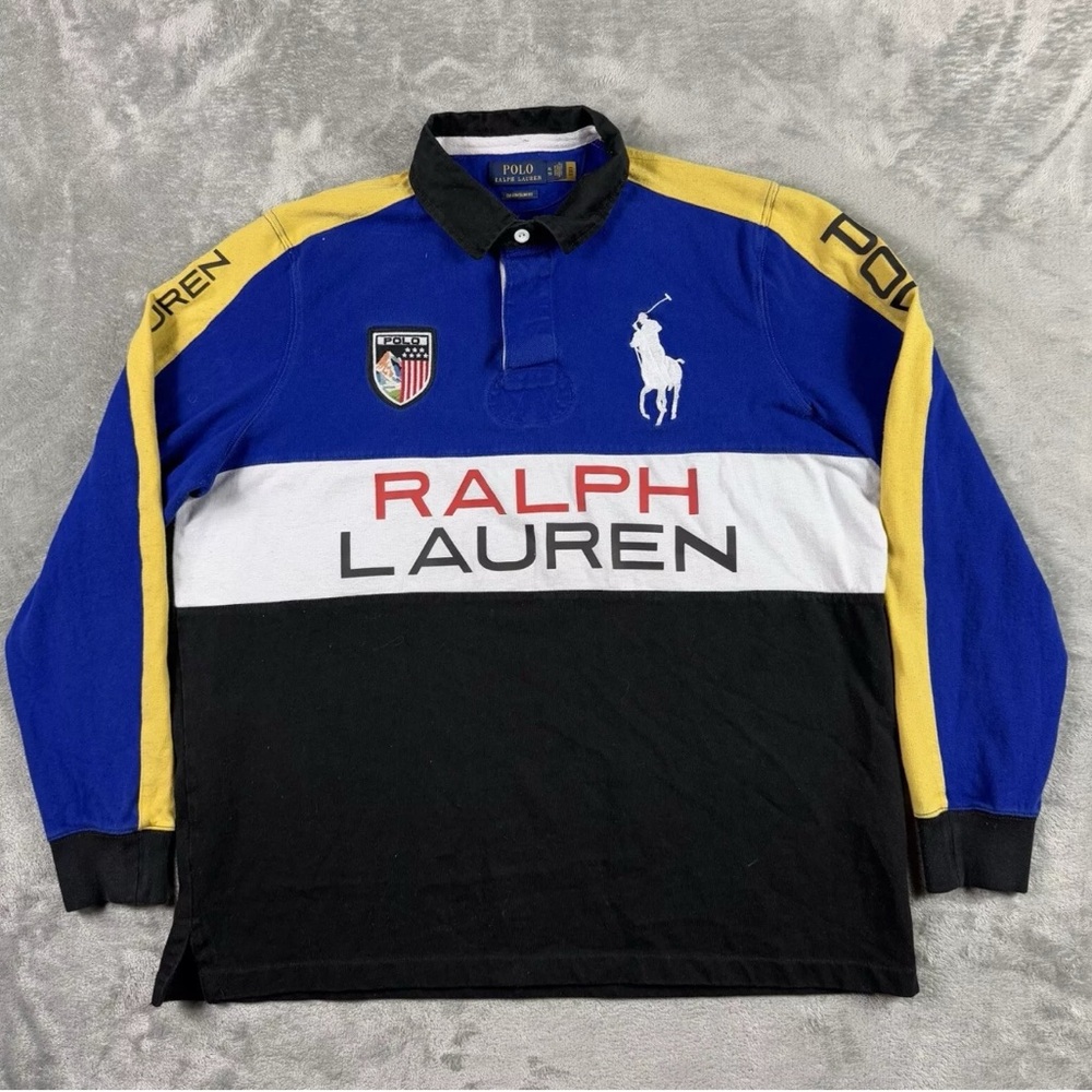 Men’s Polo Ralph Lauren big pony long sleeve rugby XL